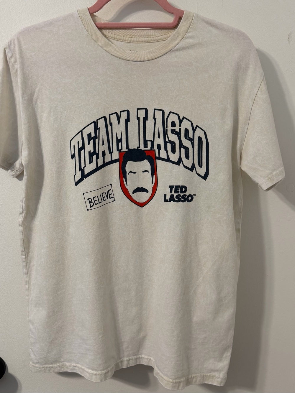 Cream Team Lasso Graphic Short-Sleeve Tee